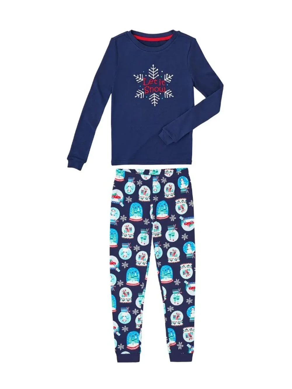 NEW Member's Mark Kids Holiday Pajama Sets Blue 6